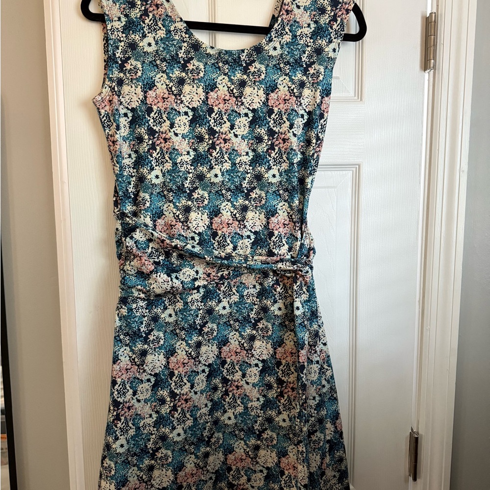 Patagonia Floral Sleeveless Dress - Blue and Pink
